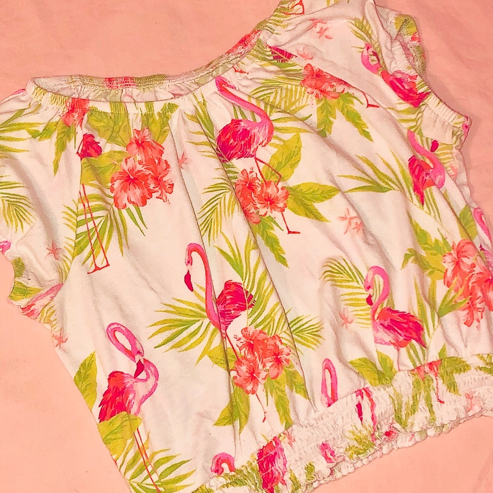 Tropical crop-top/t-shirt